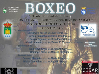 Boxeadores de toda Andaluca participarn este sbado en el V Trofeo Ciudad de El Ejido