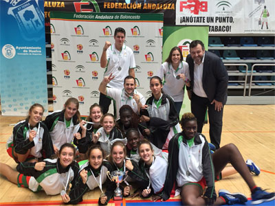 La seleccin provincial cadete femenina de Almera  de baloncesto se proclama subcampeona de Andaluca