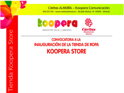 Inauguracin de la Tienda de Ropa Koopera Store de Critas Almera