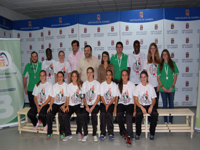 La seleccin almeriense de baloncesto femenino cadete consigue la medalla de plata del Campeonato de Andaluca en Huelva