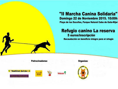 II Marcha Canina Solidaria: Mientras nos encontramos recorrer el Parque Natural Cabo de Gata- Nijar