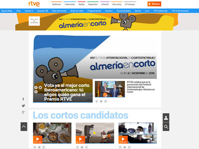 RTVE.es abre la votacin para elegir el mejor corto iberoamericano de Almera en corto