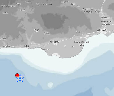 Un nuevo terremoto sacude Almera con el epicentro frente a la costa de Adra