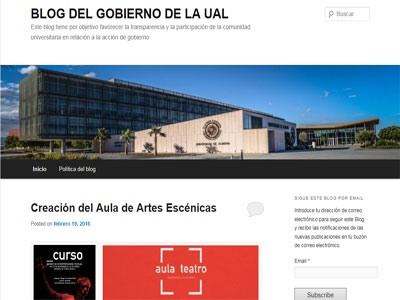 La Universidad crea un blog donde seguir la gestin de su Equipo de Gobierno
