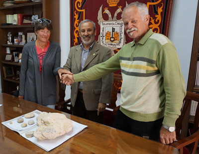 El Museo Histrico Municipal de Vera incrementa su coleccin de fsiles marinos