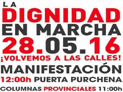 Unidos Podemos Levante Almeriense se unir este prximo sbado a las Marchas de la Dignidad de Almera