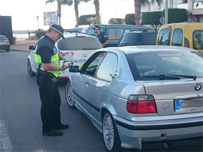 La Polica Local de Adra intensifica los controles de alcoholemia esta semana