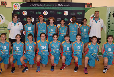El Cajamar CB Almera, sptimo clasificado en el Campeonato de Andaluca minibasket femenino