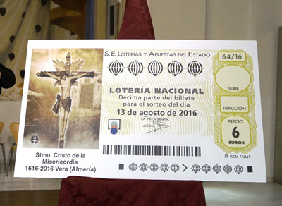 La imagen del Cristo de la Misericordia ilustrar los dcimos de lotera nacional del prximo 13 de agosto
