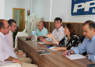 La portavoz del PP en el Parlamento Andaluz, Carmen Crespo insta a la Junta a atender las necesidades de los agricultores almerienses