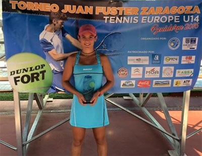 La joven tenista almeriense Silvia Vargas triunfa a nivel internacional