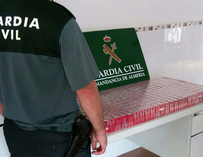 La Guardia Civil interviene 500 cajetillas de tabaco de contrabando