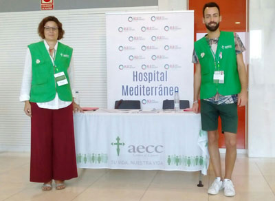La Asociacin Contra el Cncer de Almera (AACC) participa en la Semana Para La Concienciacin Social En El Hospital Mediterrneo