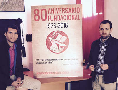 La agrupacin socialista de Fondn celebra su 80 aniversario