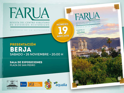 Noticia de Almería 24h: Este sábado se presenta en Berja el número 19 de la revista Farua
