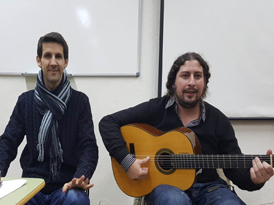 Hugo del Pino y Perico el Paero ponen el broche de oro a las clases de flamenco de la Universidad de Mayores 