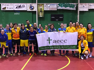 Noticia de Almería 24h: El fútbol sala femenino abderitano se vuelca en la lucha contra el cáncer