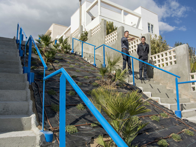 El Ayuntamiento finaliza las obras de acceso a la playa del Ancón desde la calle Bonito y Borazo