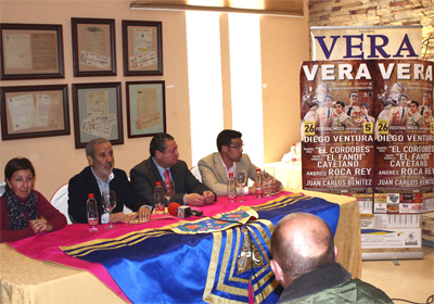 Noticia de Almería 24h: Vera presenta su Festival Taurino con carácter benéfico