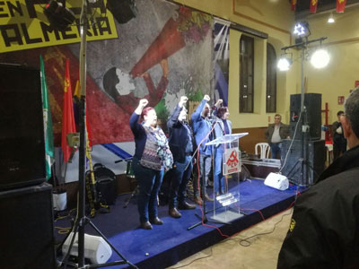 Jos Manuel Mariscal cierra la VII Fiesta del PCA en Almera llamando a la movilizacin para el 28-F