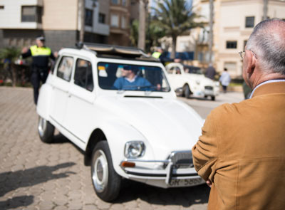 Noticia de Almería 24h: Más de una treintena de vehículos clásicos de Citroën “invaden” el destino “Costa de Almería”