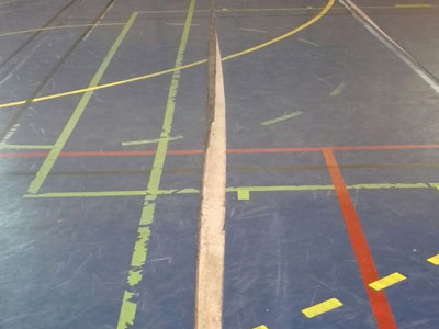 Plataforma lleva a Pleno el cambio de la Pista Deportiva y pintado de las insta-laciones del Pabelln Municipal