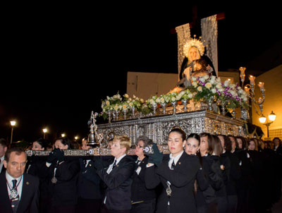 Recogimiento en la Procesin del Santo Entierro y del Silencio de Carboneras