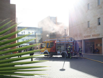 El rea Sanitaria Norte de Almera realiza simulacros de incendio en el Hospital La Inmaculada y cuatro centros de salud