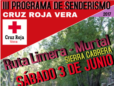 Noticia de Almería 24h: Cruz Roja Vera organiza su segunda ruta de senderismo el próximo Sábado 3 de junio