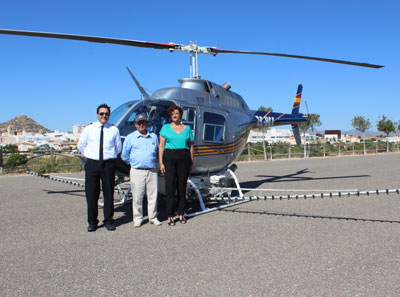 Noticia de Almería 24h: Vera fumiga sus humedales con un helicóptero para acabar con los mosquitos