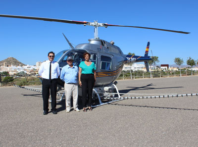 Noticia de Almera 24h: Vera fumiga sus humedales con un helicptero para acabar con los mosquitos