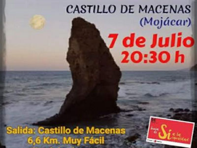 Cruz Roja Vera organiza la IV Ruta Nocturna de Senderismo - Castillo de Macenas (Mojácar)