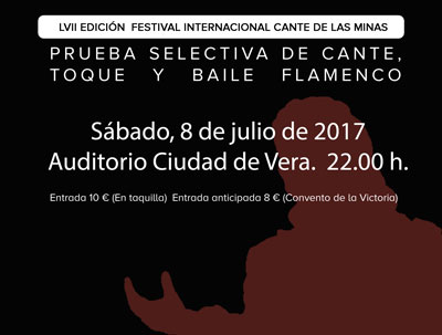 Noticia de Almería 24h: Vera acoge por primera vez las pruebas selectivas para el Festival Internacional del Cante de las Minas
