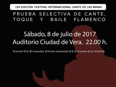 Noticia de Almera 24h: Vera acoge por primera vez las pruebas selectivas para el Festival Internacional del Cante de las Minas