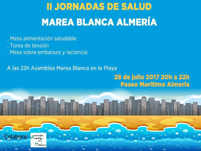 Marea Blanca de Almera organiza una nueva Jornada de Salud en el Paseo Martimo