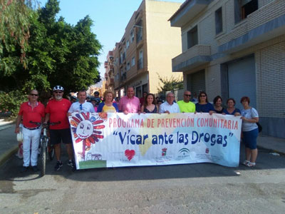La Marcha de Bicicletas Familiar de Vicar ante las Drogas recorri Las Cabauelas y Venta Gutirrez