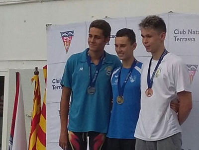 Manuel Martos, del club H2O el ejido, campen de Espaa absoluto, doble medalla de oro junior y record de los campeonatos 