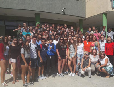 La delegada de Educacin visita el IES Aguadulce con motivo del Da Europeo de las Lenguas