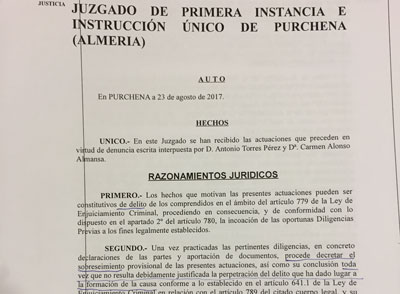 Archivada la denuncia interpuesta por la directiva de la Asoc. de la 3 Edad contra el alcalde de Macael