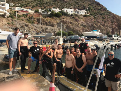 La Aventura Submarina Costa de Almera reune a cerca de medio centenar de deportistas y aficionados al mar