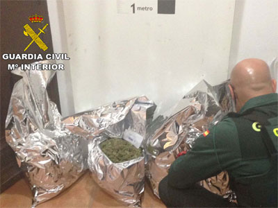 Detenido un joven con ms de diez kilos de marihuana en el maletero