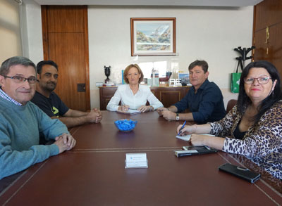 Primer encuentro entre la presidenta de la Autoridad Portuaria y La Asociacin La Chanca-Pescadera