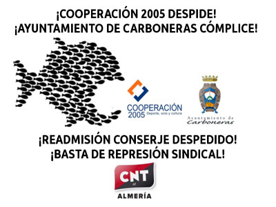 Noticia de Almera 24h: Movilizaciones en Carboneras por la readmisin del delegado sindical de CNT despedido del Pabelln Polideportivo Municipal 