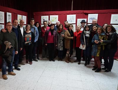 Los abulenses responden a la cita artstica y solidaria del autor Francisco Palomares 