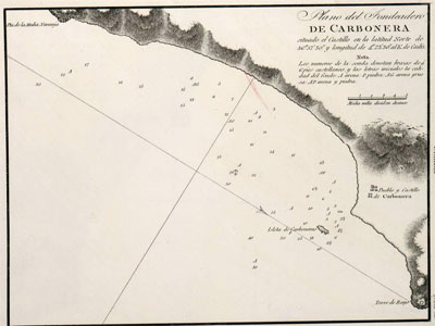 Noticia de Almería 24h: El historiador Juan Grima dona al Ayuntamiento un mapa de fondeaderos de Carboneras de 1813