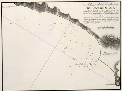 Noticia de Almera 24h: El historiador Juan Grima dona al Ayuntamiento un mapa de fondeaderos de Carboneras de 1813