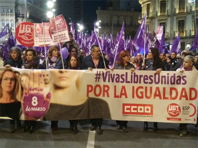 UGT y CCOO de Almera califican de histrica la huelga convocada el 08 de Marzo de Almera