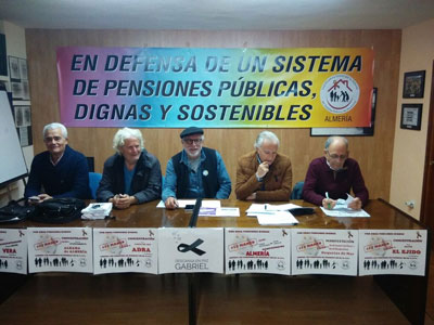 Este sbado 17 de marzo habr nuevas movilizaciones en Almera para reclamar unas pensiones dignas