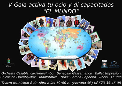 Noticia de Almería 24h: La Asociación Activa Tu Ocio y Dí Capacitados celebra este domingo su V Gala Solidaria poniendo en valor las distintas culturas y lenguas de El Mundo