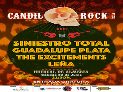 Siniestro Total encabeza la XXXI edicin del Cndil Rock de Hurcal de Almera